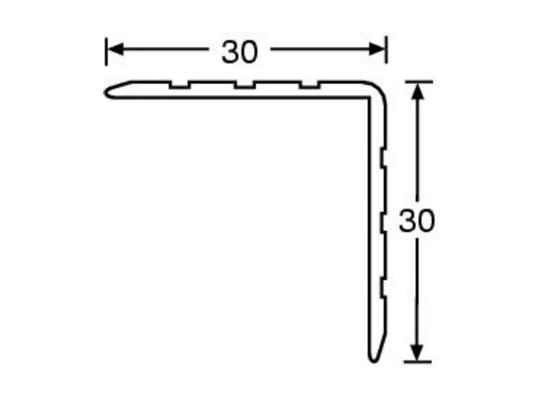 Adam Hall Hardware 6105 - Aluminium Case Angle 30 x 30 mm *Pris pr meter 